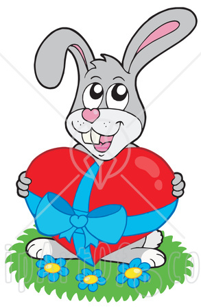 212449-Happy-Rabbit-Giving-A-Red-Heart-Poster-Art-Print