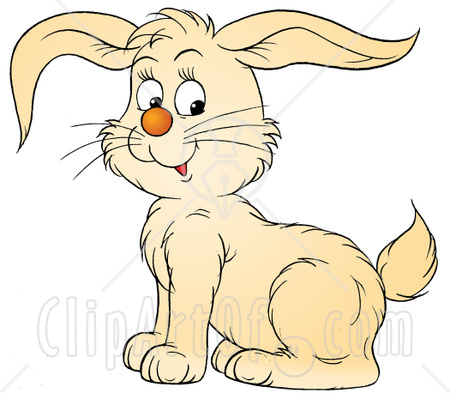 32509-Clipart-Illustration-Of-A-Cute-Big-Eared-Beige-Bunny-Rabbit