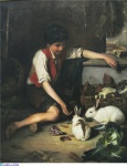 Polychronis Lembesis (1848-1913) «The Boy with the Rabbits» 1879