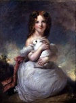 William Dyce (1806 – 1864, Scottish) «Girl With Rabbit»