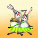 Рисунки, картинки _ кролики и зайцы