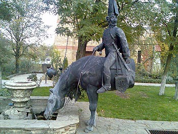 Одесса, Украина _ Памятник Барону Мюнхгаузену