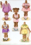 темнокожие бумажные куклы