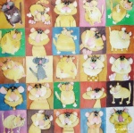 Александр Гладских _батик_Кот-арт