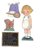 vintage paper dolls girl