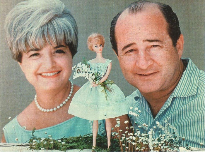 Рут и Элиот Хэндлеры с Bubblecut Barbie