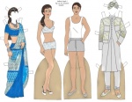 Indian Couple Paper Doll