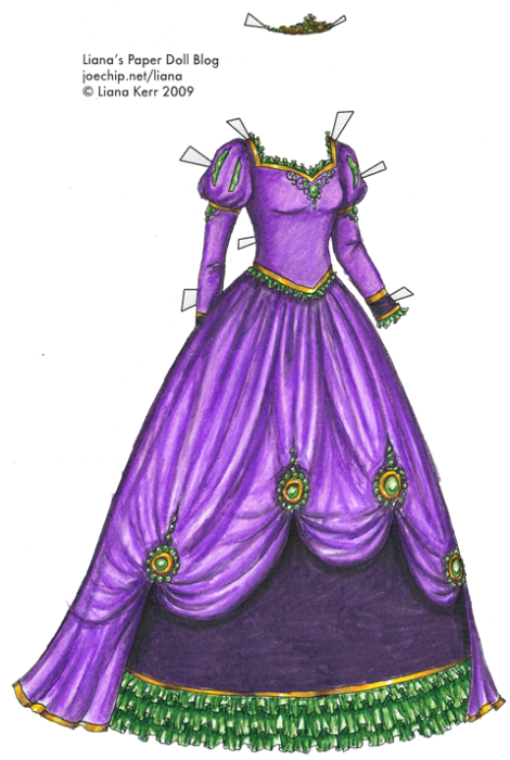 colored-version-of-black-and-white-princess-gown-in-purple-green-and-gold-tabbed