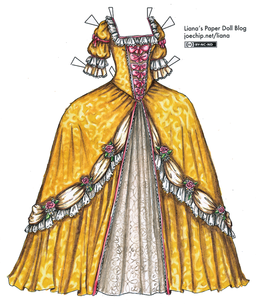 colored-1700s-gown-in-gold-white-and-pink-tabbed