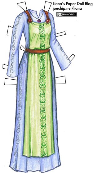 gloranthan-womans-dress-in-blue-and-sea-green-from-king-of-dragon-pass-tabbed