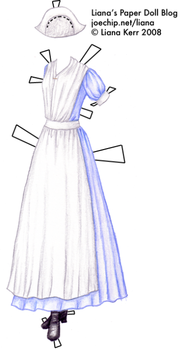 halloween-costume-seventeen-dorcas-snodgrass-1910s-light-blue-nurses-outfit-with-full-white-apron-and-cap-tabbed
