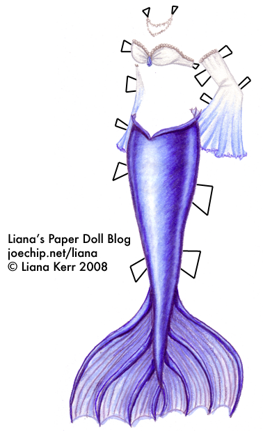mermaid-monday-eight-artic-mermaid-with-deep-blue-tail-white-bra-and-blue-and-white-sleeves-trimmed-with-pearls-and-sapphires-ta