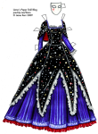 halloween-masquerade-costume-series-3-black-spangled-gown-with-blue-underskirt-and-red-accents-tabbed