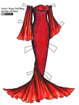 red-gown-with-half-sleeves-tabbed