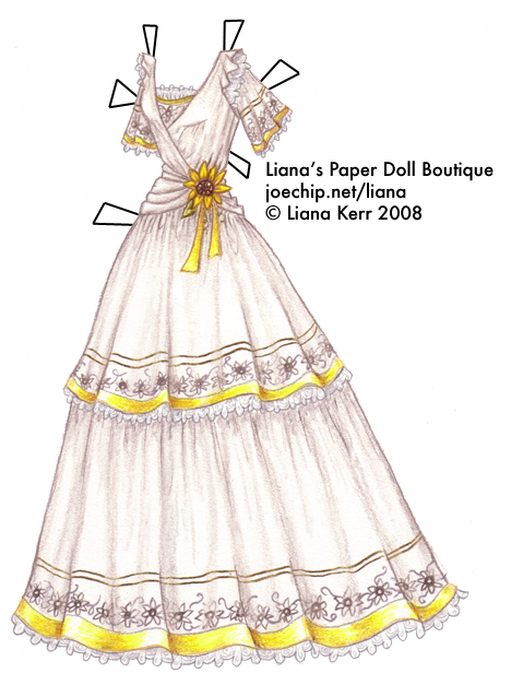 the-twelve-dancing-princesses-a-christmas-tale-day-five-pieris-white-gown-with-yellow-ribbon-and-sunflowers-tabbed