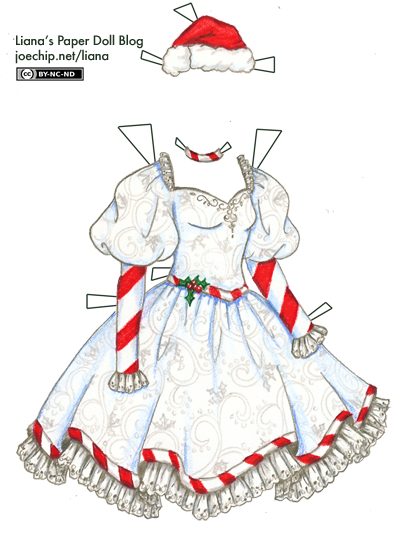 white-christmas-dress-with-red-candy-cane-striped-sleeves-and-santa-hat-tabbed