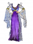 Morgana Paper Doll Purple Dress