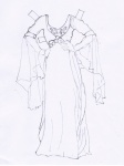 Morgana sketch purple dress