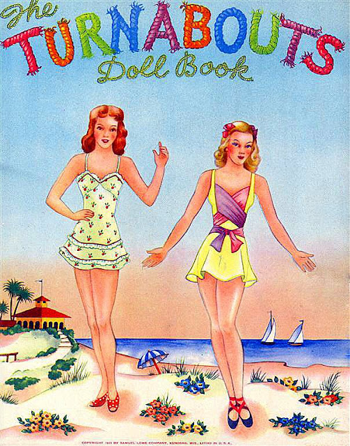Turnabouts Doll Book 1943 Lowes  front