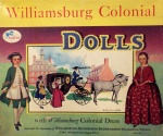 1955 WILLIAMSBURG COLONIAL  PAPER DOLLS