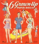 6 GROWN-UP PAPER DOLL