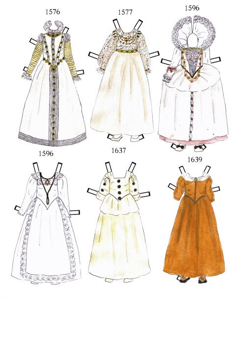 1576-1639 paper doll
