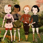 Шарнирные куклы от Wool & Water (Amy Earles)