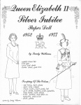 Queen Elizabeth II Silver Jubilee Paper Doll by Sandy Williams
