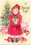 FOR A SPECIAL GIRL GREETING CARD PAPER DOLL