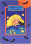 A BARBIE HALLOWEEN PAPER DOLL GREETING CARD