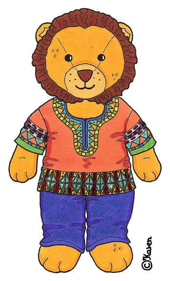 ludvig-wearing african clothes