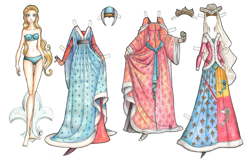 medieval_paper_doll_by_ladyamaltea