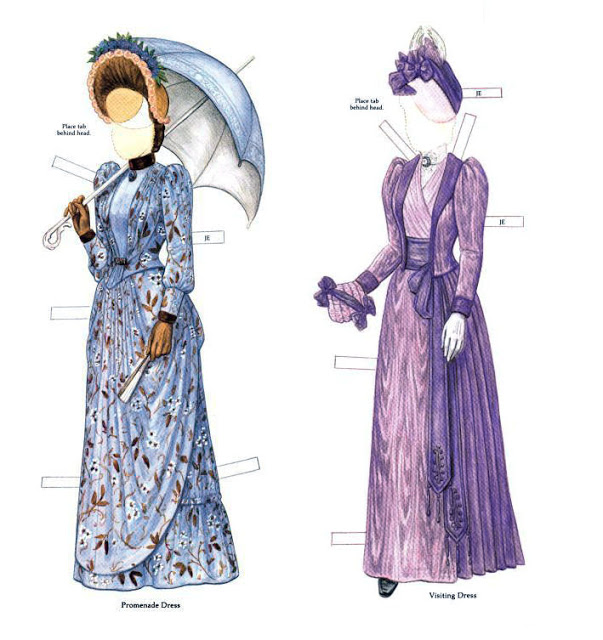 Victorian Bride and her Trousseau paper dolls (5)