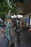 Скульптуры бизнесменов на пересечении улиц Бурке и Сванстон _ Мельбурн, Австралия