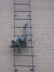 Вентспилс, Латвия _ скульптурная композиция с кошкой