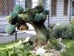 Новосибирск _ Скульптурная компзиция "Дерево с сундуком"