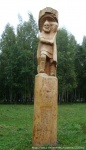 Ижевск _ Деревянные скульптуры в парке Космонавтов _ Илья Муромец