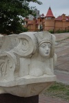 Киев. Скульптуры на набережной Оболони
