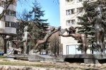 Минск _ Скульптурная композиция "играющие дети" на ул Веры Хоружей