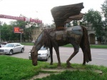 Москва, Комсомольский проспект, около ст.м. Фрунзенская_ Скульптура. Пегас