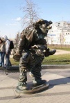 Москва, Цветной бульвар_ Скульптуры. Клоуны