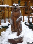 "Деревянная фигура" _Московская усадьба Деда Мороза в парке "Кузьминки"