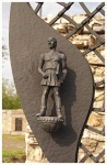 Будапешт _ Скульптура на воротах Корвинус у Королевского дворца