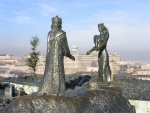 Будапешт _ Памятник «Буда встречает Пешт»