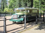 Парк Сибелиуса в центре города. Старинное авто