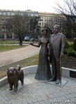 Памятник поэту Райнису и его супруге поэтессе Аспазии Латвия. Рига.