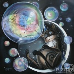 Батик Надежды Соколовой. Спокойной ночи!