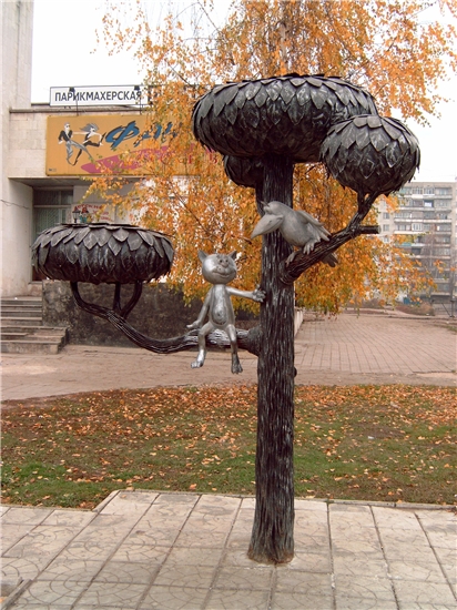 Памятник котенку Василию_ Воронеж