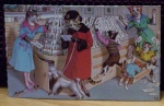 MAINZER_postcard_4933_dressed_CATS_poodle_chaos_BELGIUM